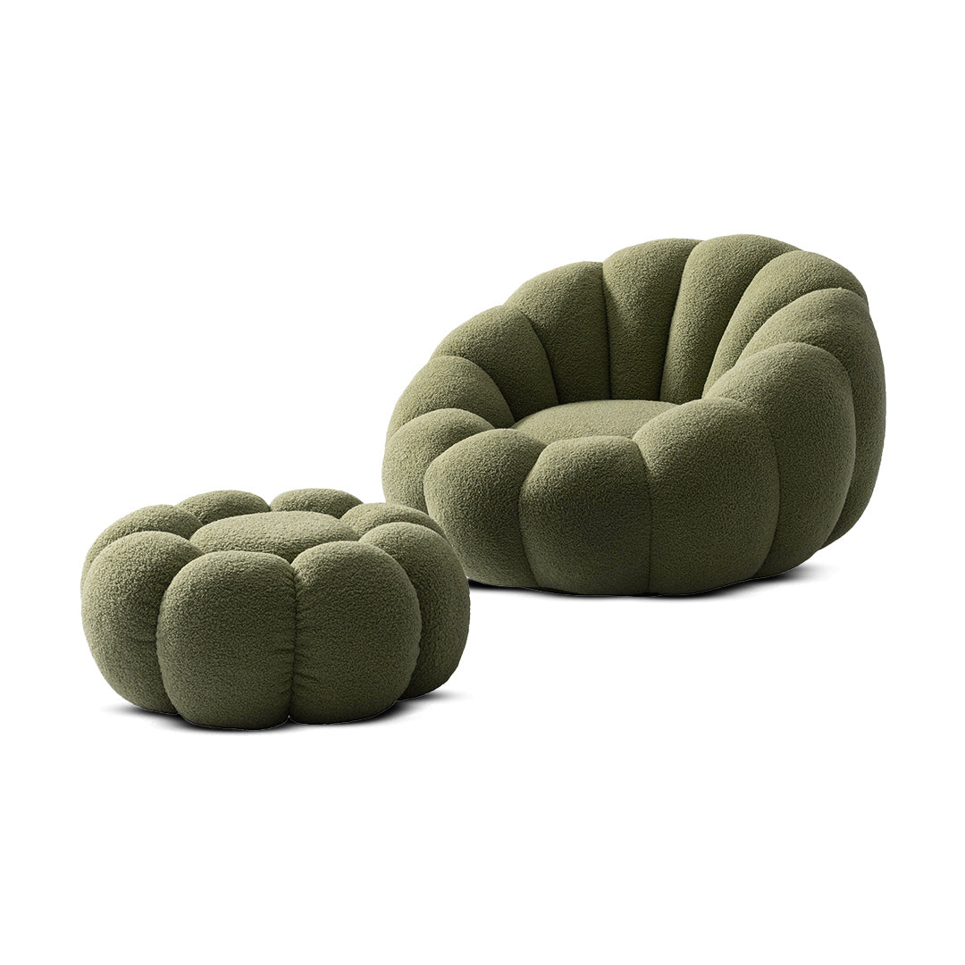 Autumn Occasional chair and Ottoman - Ouhout