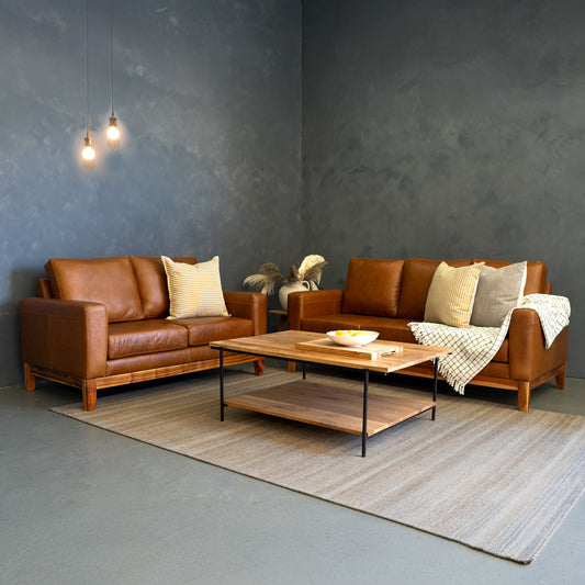 Etosha | Leather Sofa - Ouhout