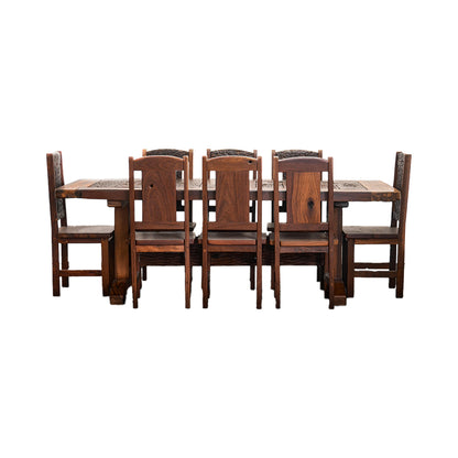 8 Seater Sleeper Wood Dining Set