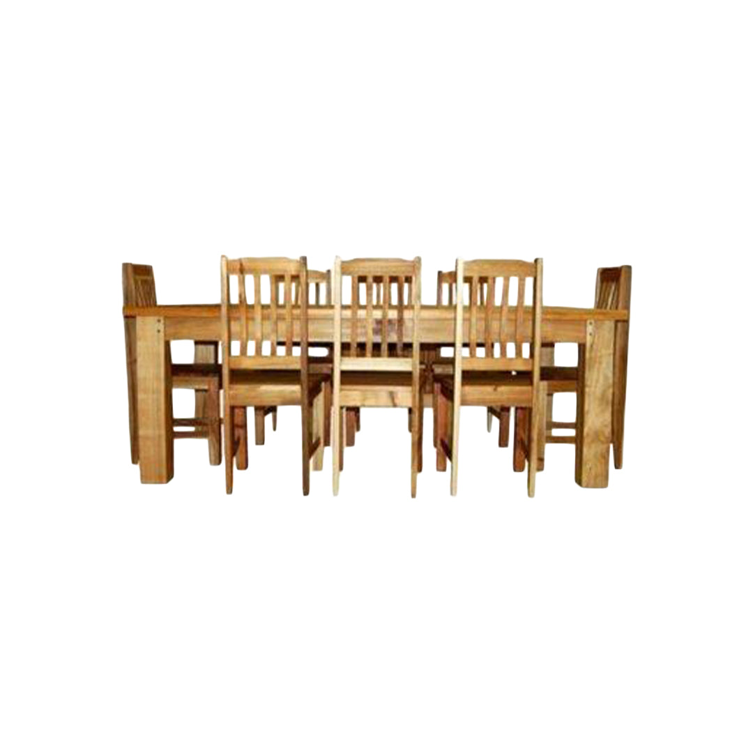 8 Seater Blackwood Table with Dining Chairs