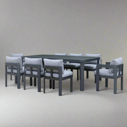 Sturdy Haven Dining Set | Black / Grey