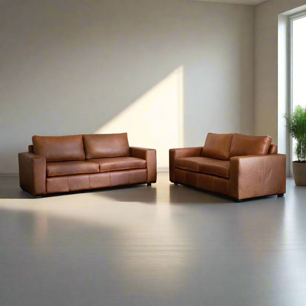 Bovine 2 + 3 Seater Leather Set