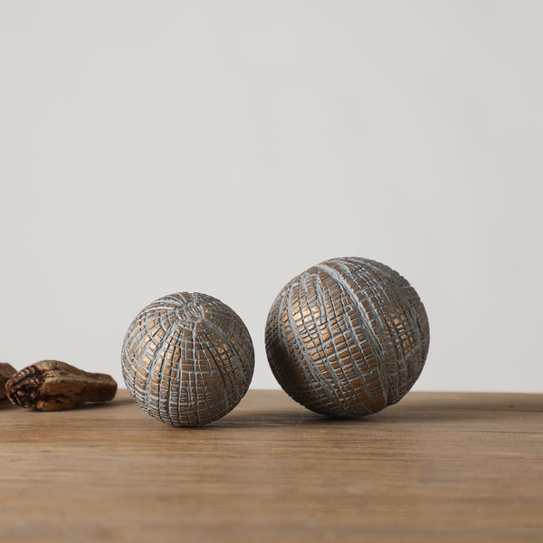 Arbor Artefacts Decorative Spheres Burnished/Shimmer - Ouhout