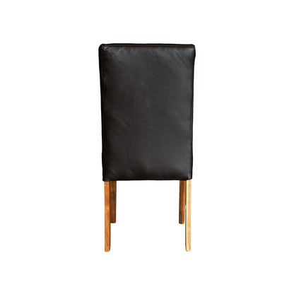 Blackwood Live Edge Dining Combo | Leather Chairs