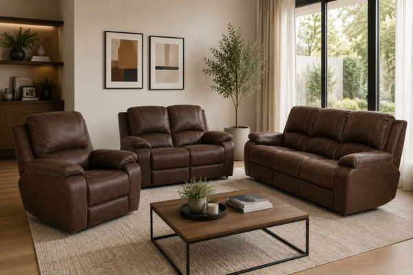 Lyla 3-2-1 Motion Recliner Suite Brown