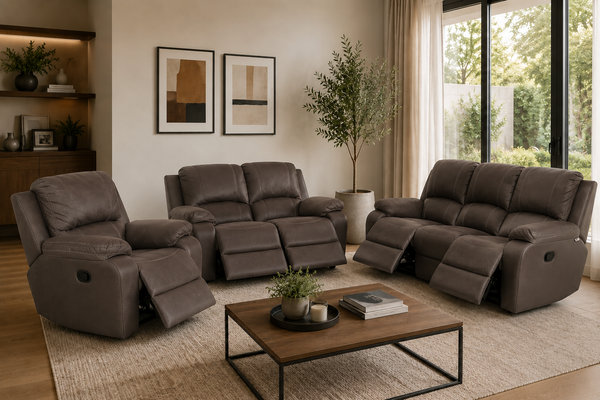 Lyla 3-2-1 Motion Recliner Suite Tobacco