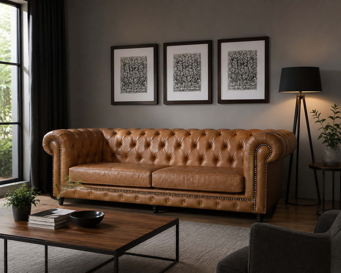 Chesterfield | Leather Sofa