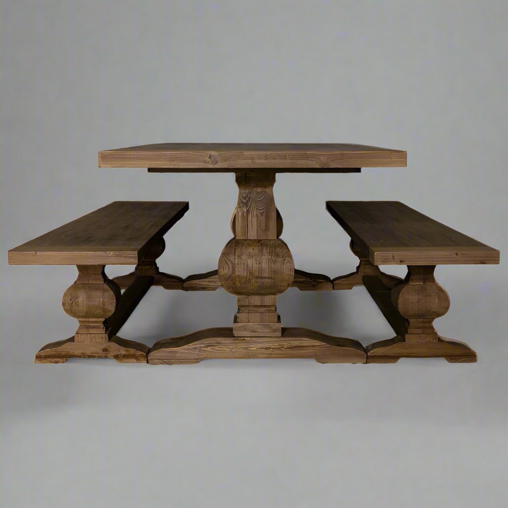 Collectable Dining Table + Benches - Ouhout