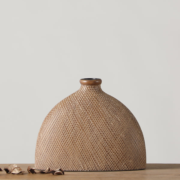 Earthen Tapestry Vase | 225x85x180mm - Ouhout