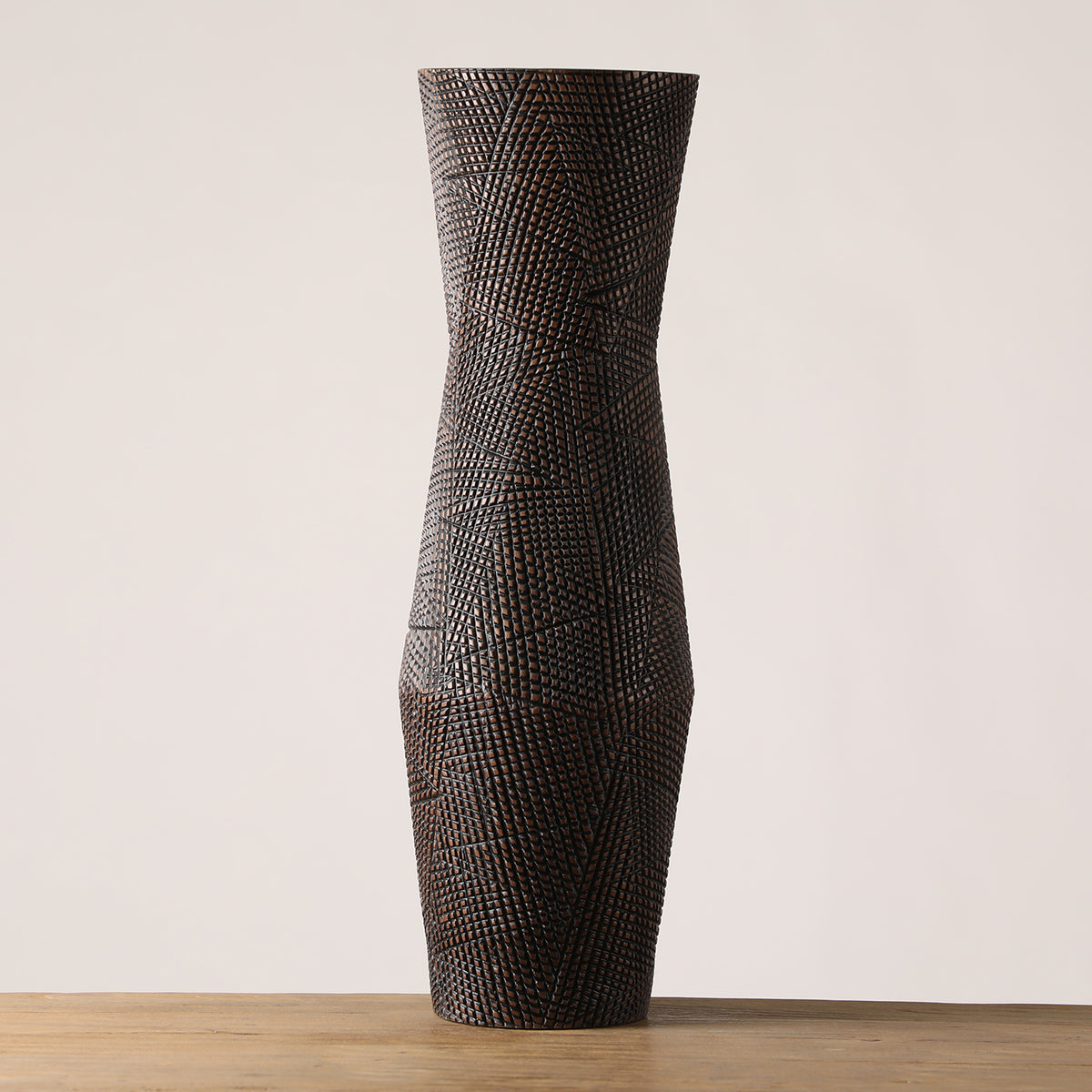 Gaea’s Fields Vase | Loam/Sand | 210x670mm - Ouhout