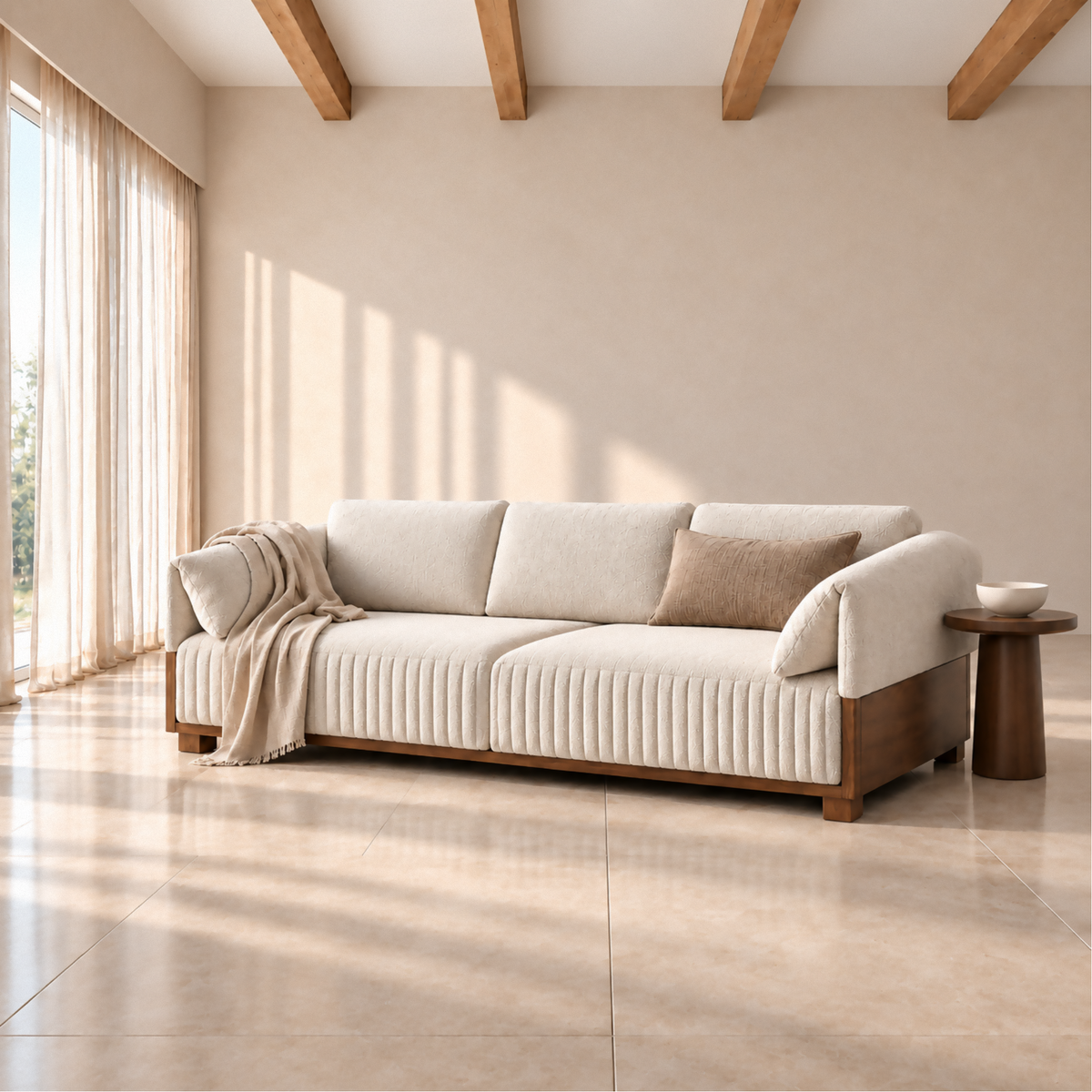 Belvoir 3 Seater Fabric Couch