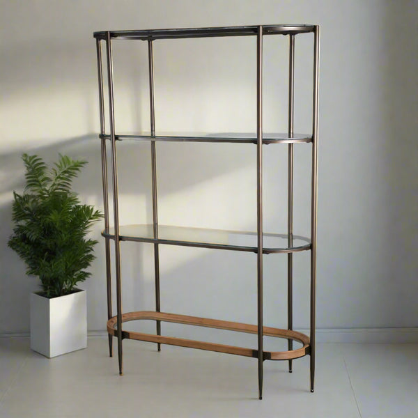 Karee Display Shelve - Ouhout