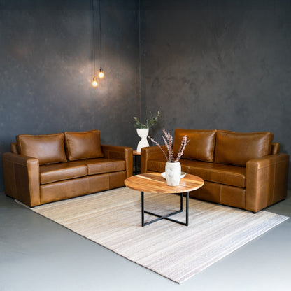Naku Leather Sofa | 3 + 2 Seater Combo - Ouhout