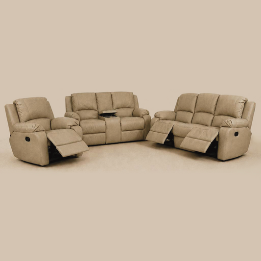 Lyla 3-2-1 Motion Recliner Suite Brown Taupe
