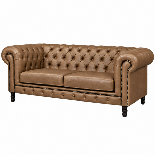 Chesterfield Leather Couch
