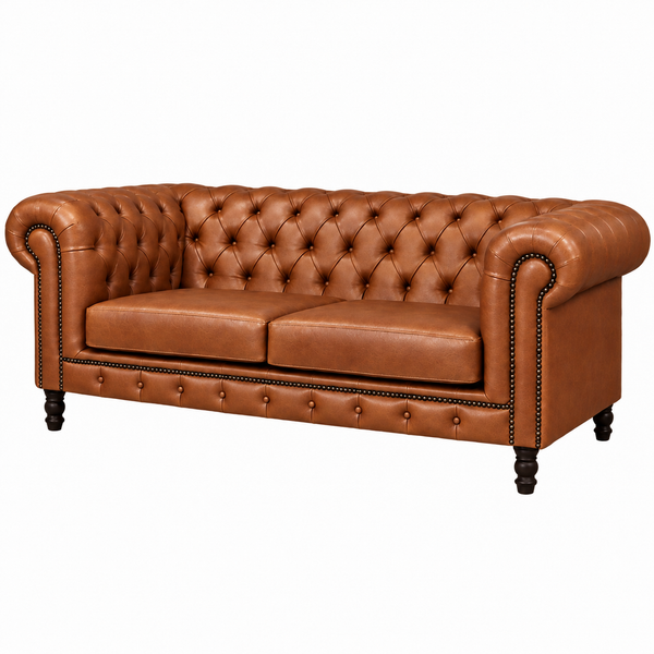 Chesterfield Leather Couch