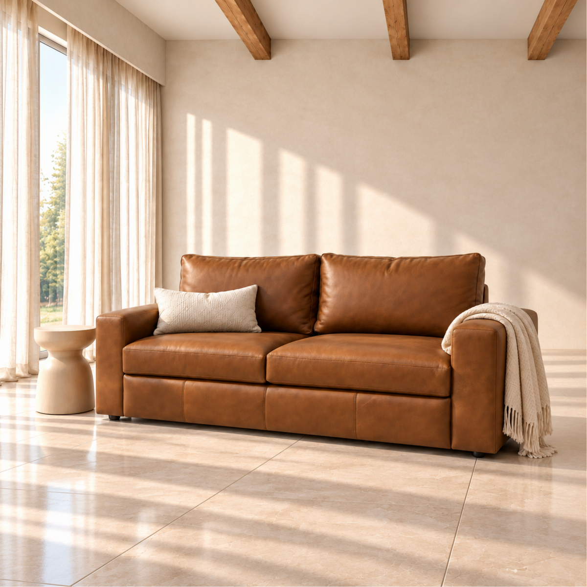Karas Leather Couch