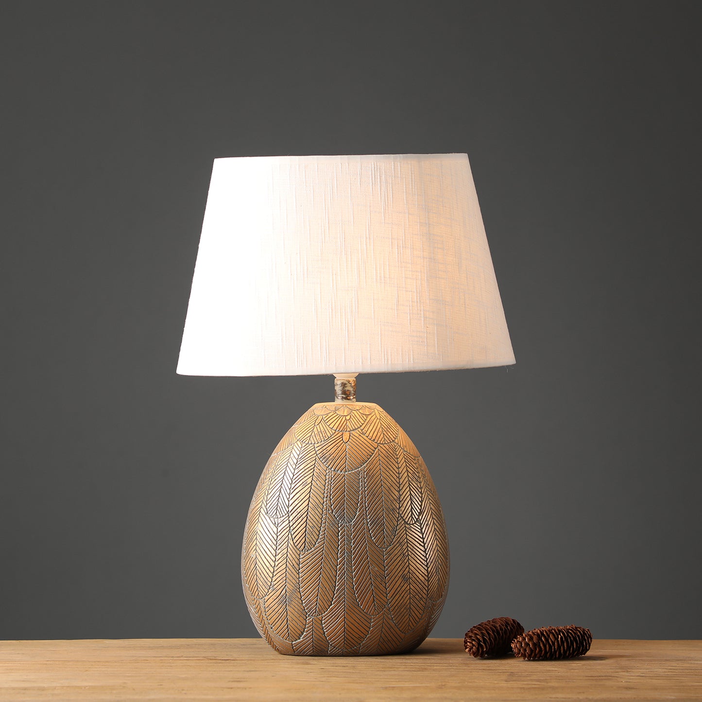 Radiant Plume Table Lamp Short | Bronze