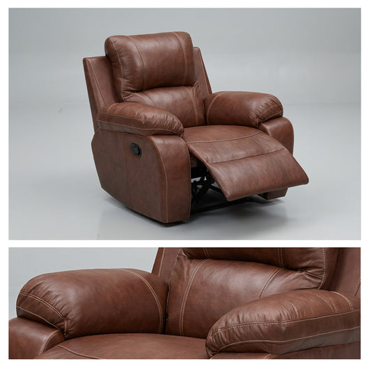 Full Leather Single Seat Recliner - Ouhout