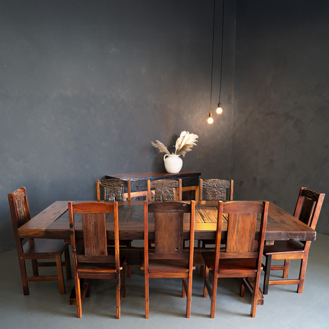 Sleeper Wood Table With Dining Chairs - Ouhout