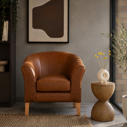 Tub Chair | Bovine Leather